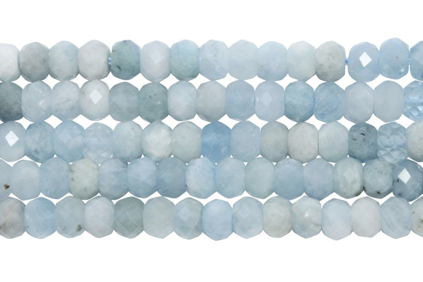 Aquamarine Polished 3x5mm Faceted Rondelle