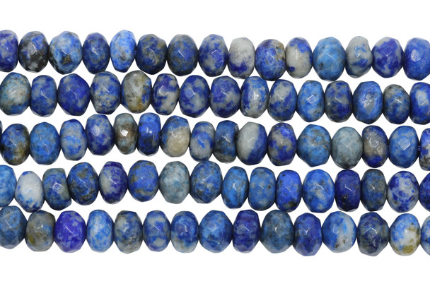 Dyed Lapis Polished 5x8mm Faceted Rondelle