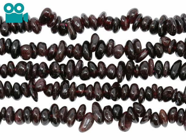 Garnet Polished 4x6mm Chips