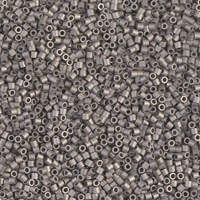 Delicas Size 15 Miyuki Seed Beads -- 321 Metallic Silver Matte