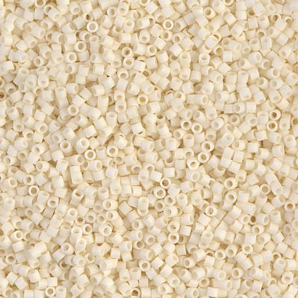 Delicas Size 15 Miyuki Seed Beads -- 352 Cream Matte