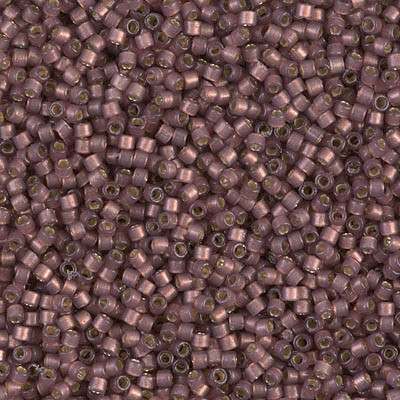 Delicas Size 11 Miyuki Seed Beads -- 2183 Duracoat Raisin Semi Matte / Silver Lined