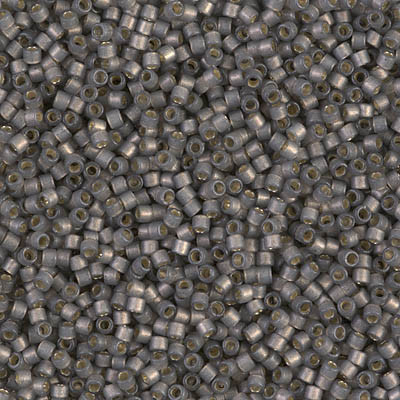 Delicas Size 11 Miyuki Seed Beads -- 2185 Duracoat Acacia Semi Matte / Silver Lined