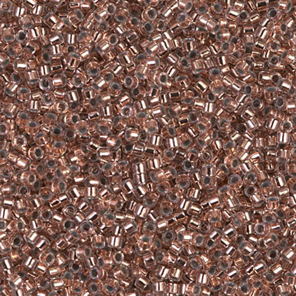 Delicas Size 11 Miyuki Seed Beads -- 037 Crystal Copper Lined