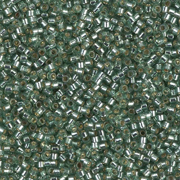 Delicas Size 11 Miyuki Seed Beads -- 2165 Duracoat Dark Seafoam / Silver Lined