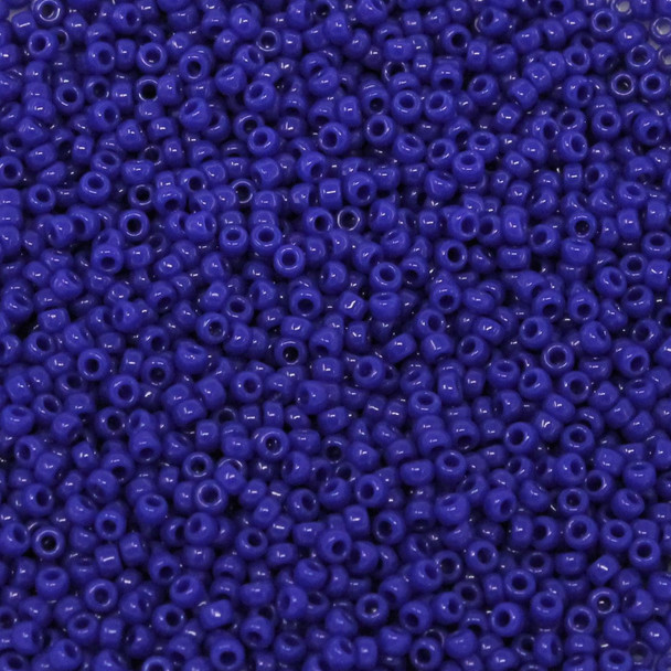 Size 15 Miyuki Seed Beads -- 414 Opaque Dark Blue