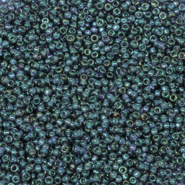 Size 15 Toho Seed Bead -- 319C Purple / Teal Luster