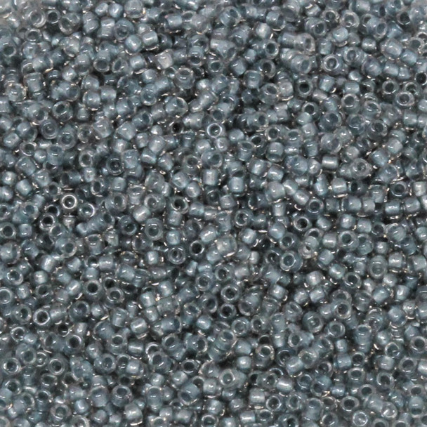 Size 15 Toho Seed Bead -- 377E Steel Blue Lined