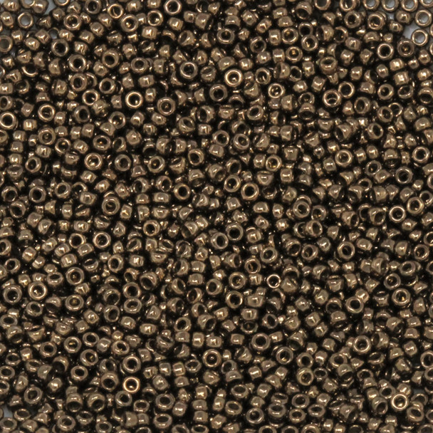 Size 15 Miyuki Seed Beads -- 457D Dark Bronze