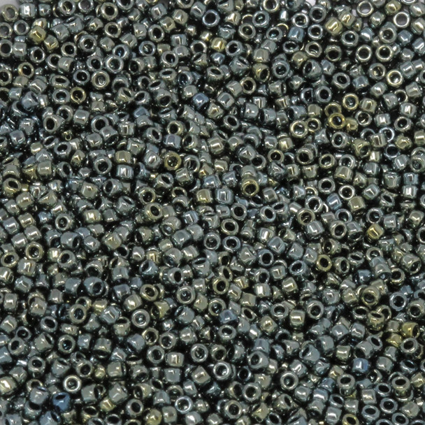 Size 15 Toho Seed Bead -- 460J Dark Seafoam Metallic