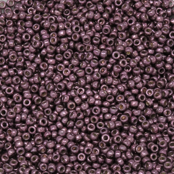 Size 15 Miyuki Seed Beads -- D4220 Duracoat Galvanized Purple