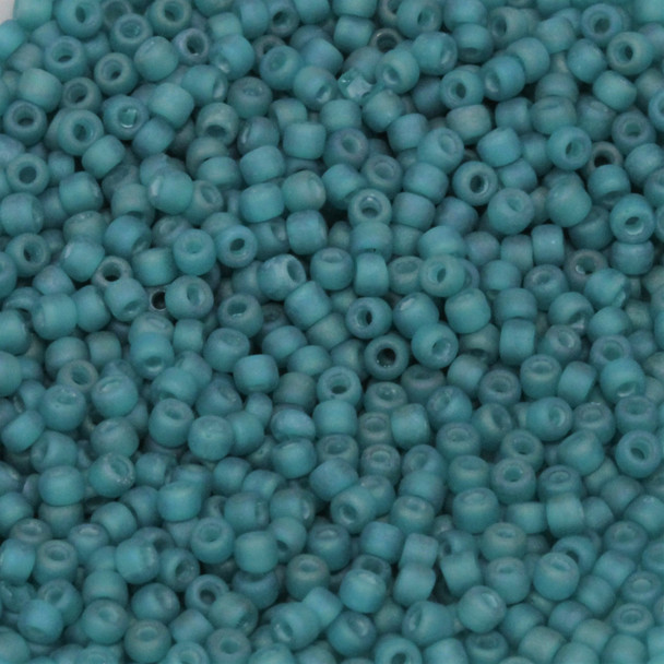 Size 11 Matsuno Seed Beads -- F331 Persian Blue / Turquoise Lined Matte