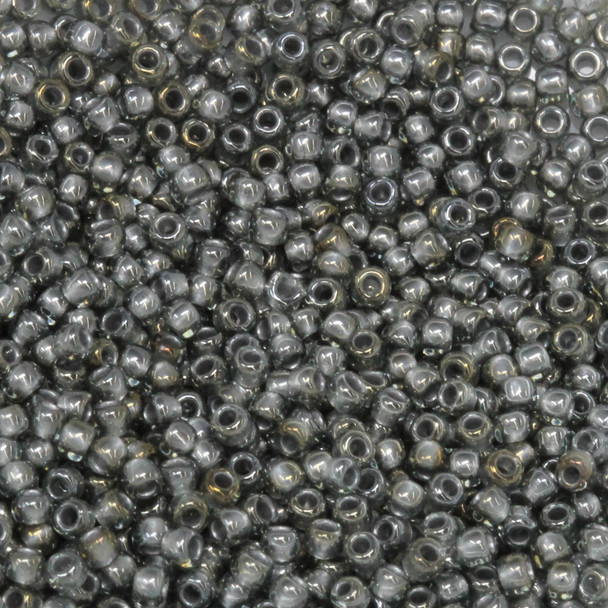 Size 11 Toho Seed Beads -- 378K Grey / Dark Grey Lined