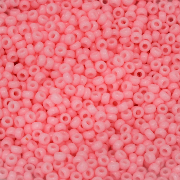 Size 11 Miyuki Seed Beads -- 415F Opaque Bright Pink