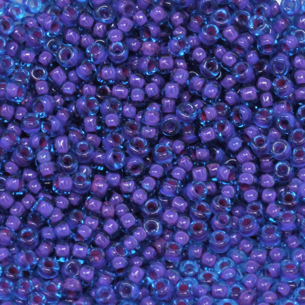 Size 11 Matsuno Seed Beads -- 352B Capri / Fuchsia Lined
