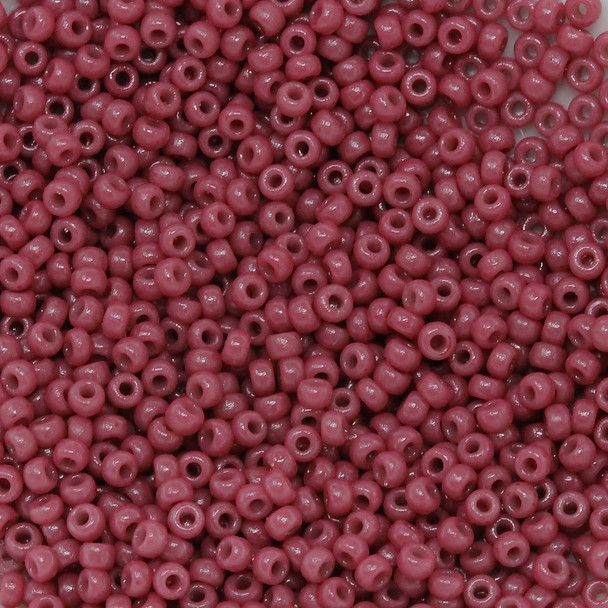Size 11 Miyuki Seed Beads -- D4468 Duracoat Opaque Mulberry
