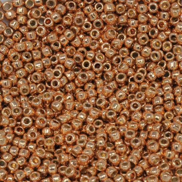 Size 11 Toho Seed Beads -- P481 Galvanized Rose Gold