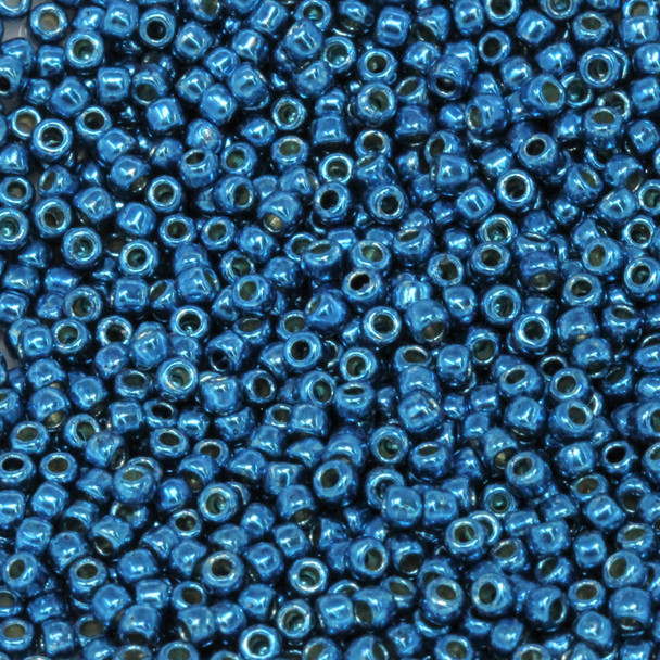 Size 11 Toho Seed Beads -- P495E Galvanized Dark Teal