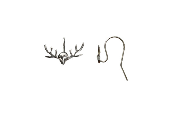 Sterling Silver Reindeer Antler Earring Wires - Sold as a Pair