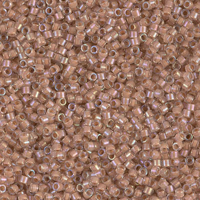 Delicas Size 11 Miyuki Seed Beads -- 069 Crystal AB / Beige Lined
