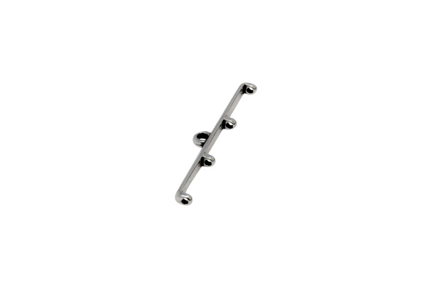Silver Plated Topolia Bead Ending - 4 Hole