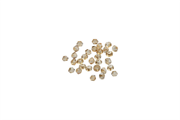 Swarovski Crystal Golden Shadow 5328 3mm Bicones