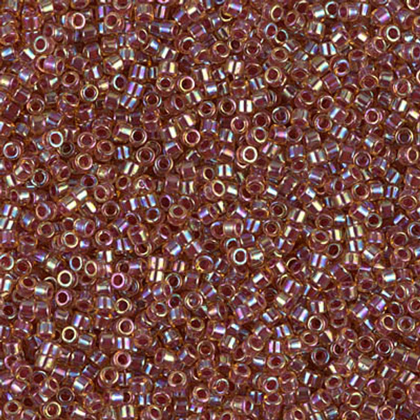 Delicas Size 11 Miyuki Seed Beads -- 088 Crystal AB / Topaz Lined