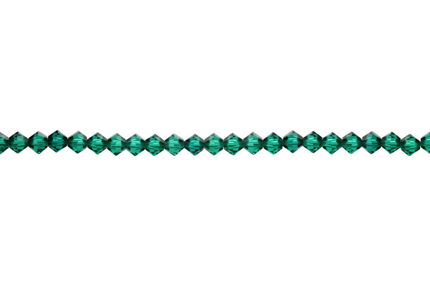 Swarovski Crystal Emerald 5328 4mm Bicones