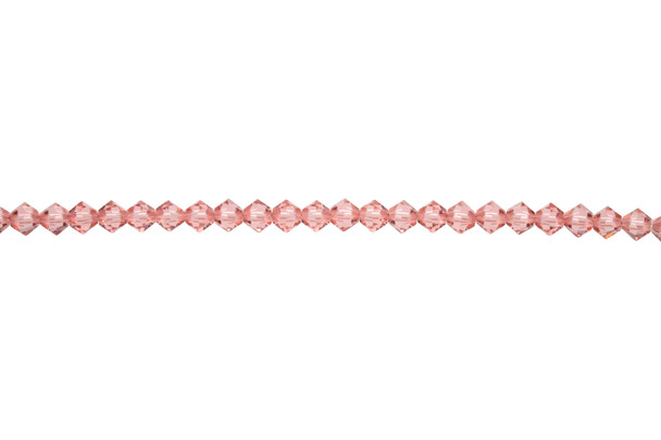 Swarovski Crystal Rose Peach 5328 4mm Bicones