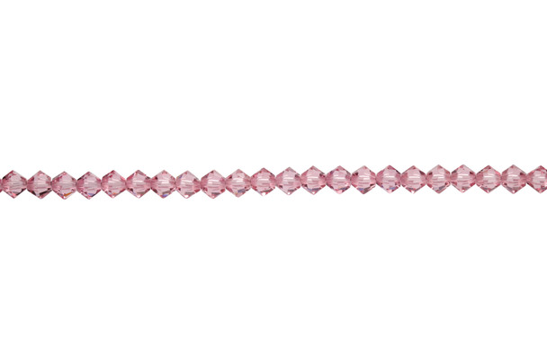 Swarovski Crystal Light Rose 5328 4mm Bicones