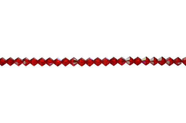 Swarovski Crystal Light Siam AB 5328 4mm Bicones