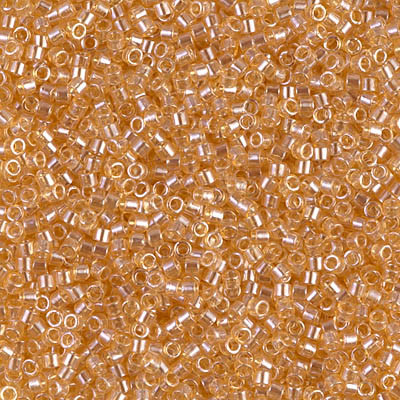 Delicas Size 11 Miyuki Seed Beads -- 099 Trans Light Amber Luster