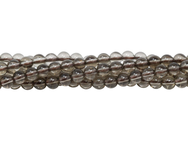 Smoky Quartz A Grade Polished 4mm Round