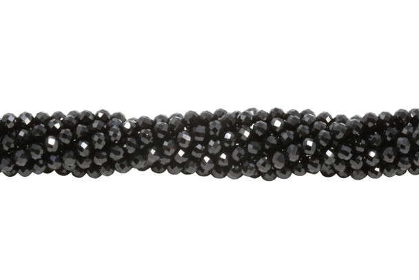 Black Spinel A Grade Polished 3mm Faceted Round
