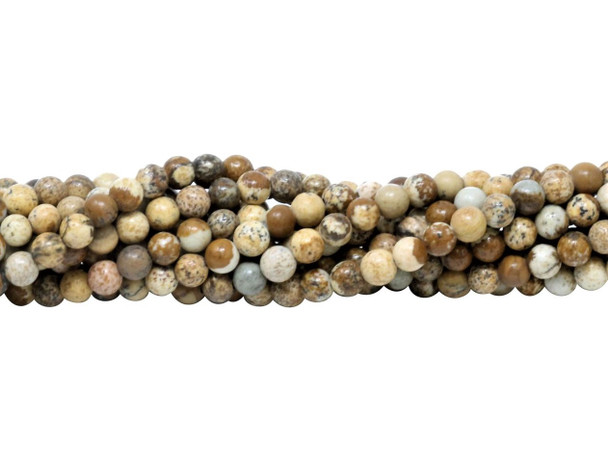 Picture Jasper Polished 4mm Round