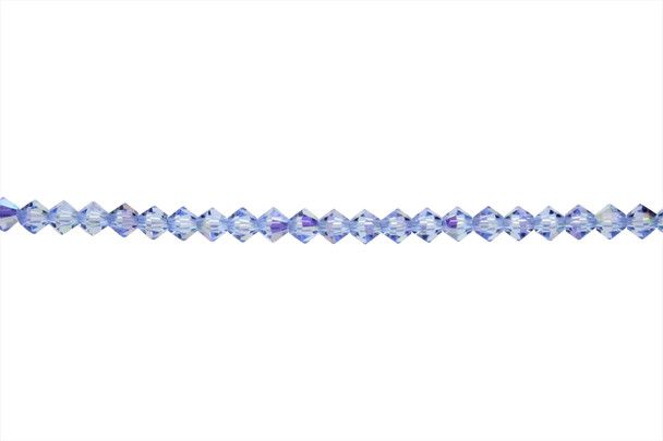 Swarovski Crystal Light Sapphire AB 5328 4mm Bicones