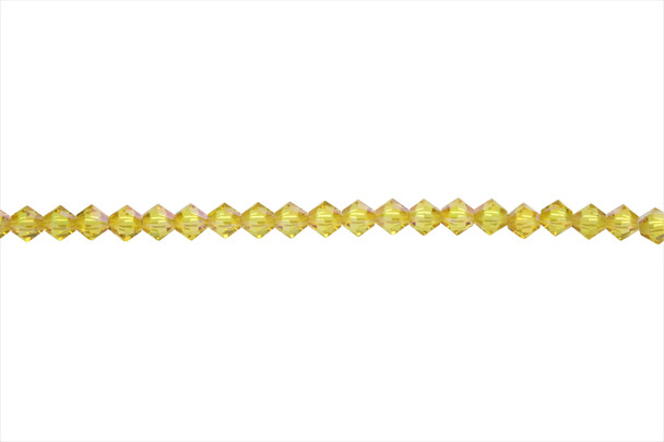 Swarovski Crystal Light Topaz AB 5328 4mm Bicones