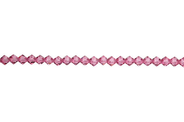 Swarovski Crystal Rose 5328 4mm Bicones