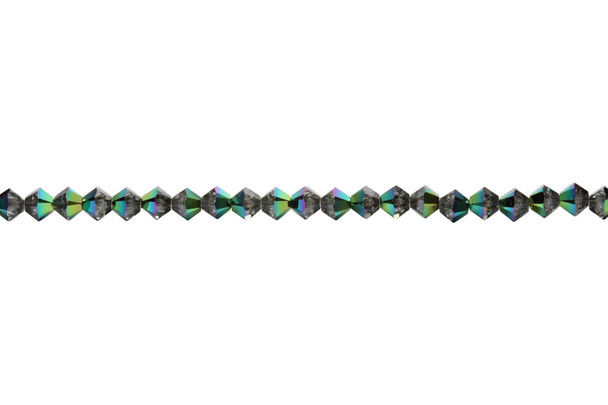 Swarovski Crystal Scarab Green 5328 4mm Bicones
