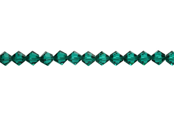 Swarovski Crystal Emerald 5328 6mm Bicones