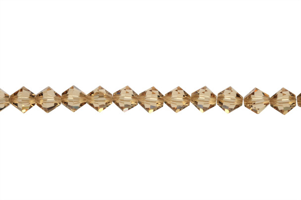 Swarovski Crystal Light Colorado Topaz 5328 6mm Bicones