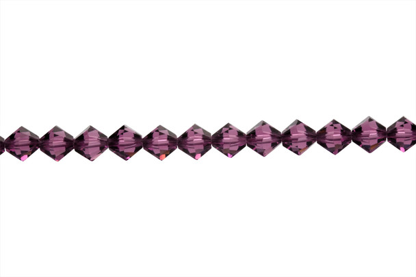 Swarovski Crystal Amethyst 5328 6mm Bicones