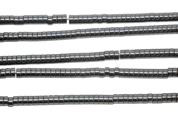 Hematite Polished 4x2mm Heishi