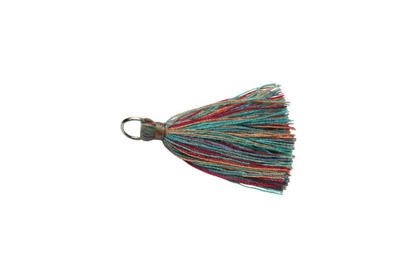 Multi Color 1 Inch Tassel with Ring