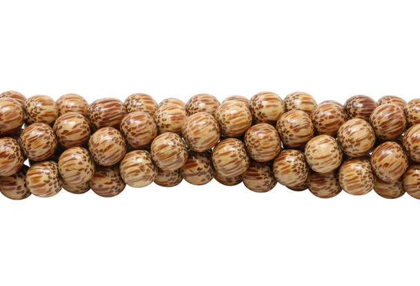 Palm Wood Polished 10mm Round