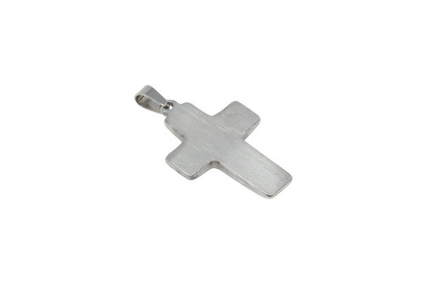 Stainless Steel 34x24mm Cross Pendant
