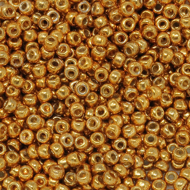Size 8 Miyuki Seed Beads -- D4203 Duracoat Galvanized Deep Gold