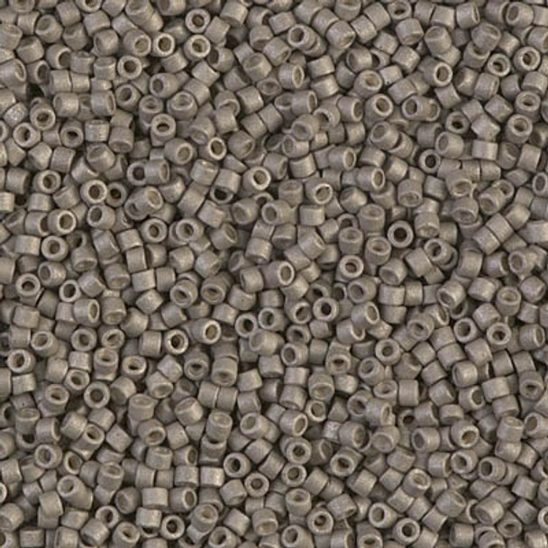 Delicas Size 11 Miyuki Seed Beads -- 1169 Galvanized Pewter Matte