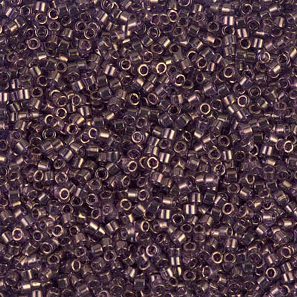 Delicas Size 11 Miyuki Seed Beads -- 117 Lavender Blue Gold Luster