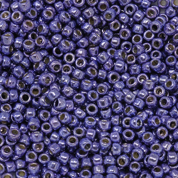 Size 8 Toho Seed Beads -- P495B Galvanized Violet